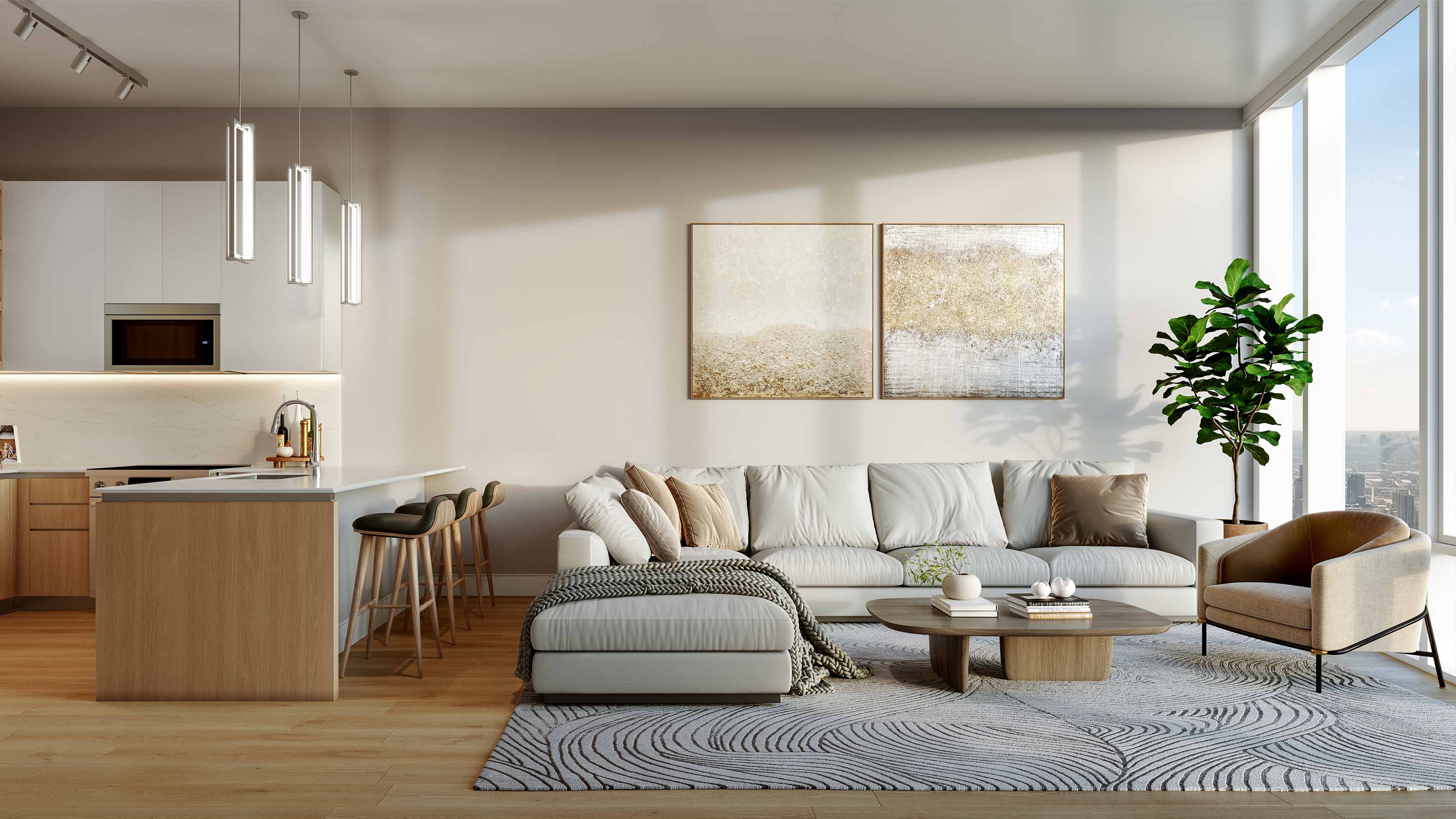 Pied-à-Terre living